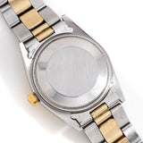 vintage rolex date automatic two tone ww, case back