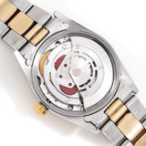 vintage rolex date automatic two tone ww, movement shot