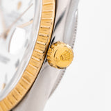 vintage rolex date automatic two tone ww, additional crown view