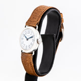 vintage longines ww dial shot, side view