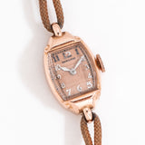 vintage hamilton ladies ww rose gold, on its back
