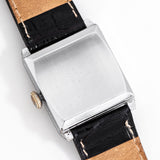 vintage bulova square-shaped ww, case back