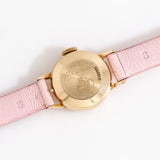 vintage omega ladymatic ww pink, case back