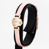 vintage omega ladymatic ww pink, crown shot side view