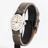vintage rolex speedking ww, side view with crown
