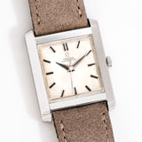 vintage omega rectangular ww, on its back