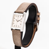 vintage omega rectangular ww, side view with crown