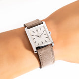 vintage omega rectangular ww, wrist shot close up