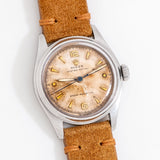 vintage rolex oyster patina ww, on its back