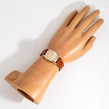 vintage longines yellow gold ww, wrist shot overview