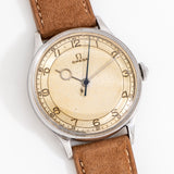 vintage omega ww ss, on its back