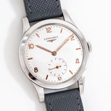 vintage longines jumbo ww, on its back
