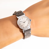 vintage Movado ww, wrist shot close up
