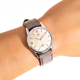 vintage omega ww, wrist shot close up