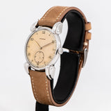 vintage eterna ww, side of the case with crown view