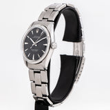 vintage rolex oyster perpetual black dial ww, with crown angle