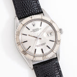 vintage rolex datejust thunderbird wg ww, on its back