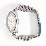 vintage rolex datejust ss ww, crown view