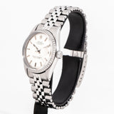 vintage rolex datejust ss ww, side of the crown