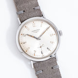 vintage longines ss ww, on its back