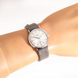 vintage longines ss ww, wrist shot close up