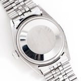 vintage rolex datejust linen, case back