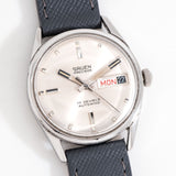 gruen precision day date ww, on its back