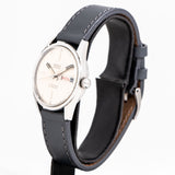 gruen precision day date ww, side of the case with crown