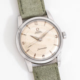 vintage omega seamaster ww, on its back