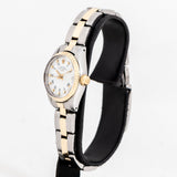 vintage rolex ladies date two tone ww, side of the case with crown 