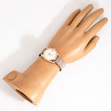 vintage rose gold omega seamaster ww, wrist shot overview