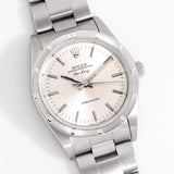 vintage rolex air king ww, on its back