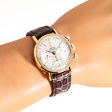 1967 Vintage Omega Seamaster Ref. 145.005-67 Three-Register Chronograph 18k Yellow Gold Plated Stainless Steel Watch ( #15935)