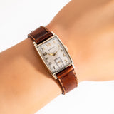 vintage hamilton myron ww, wrist shot close up
