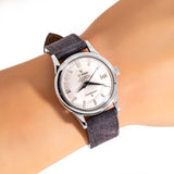 vintage omega constellation ww, wrist shot close up
