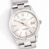 vintage rolex date auto ww, on its back