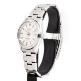 vintage rolex date auto ww, side of the case with crown view