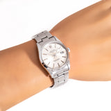 vintage rolex date auto ww, wrist shot close up