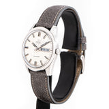 omega seamaster day date ww, side of the case with crown view