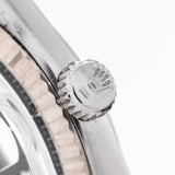 1961 Vintage Rolex Datejust Ref. 1601 Black Dial in 14k White Gold & Stainless Steel (# 15903)